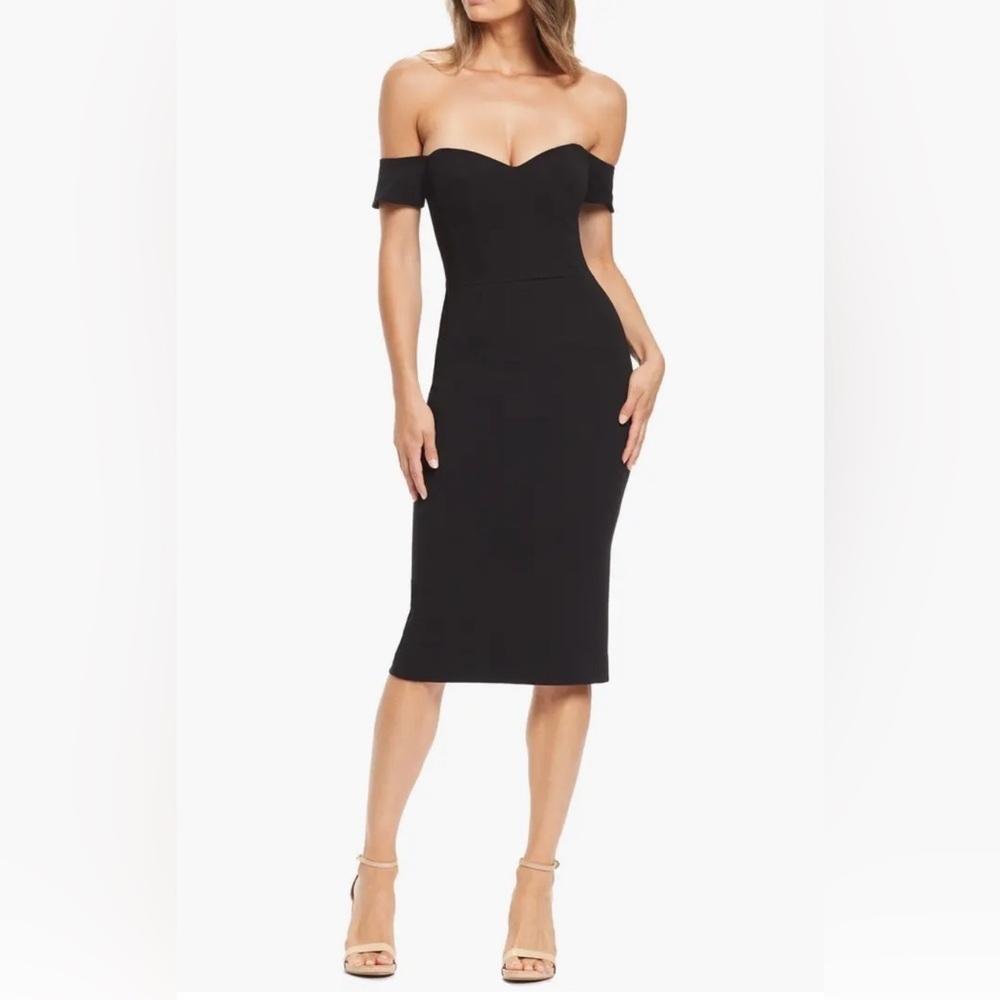Dress The Population Bailey Off the Shoulder Body-Con Dress